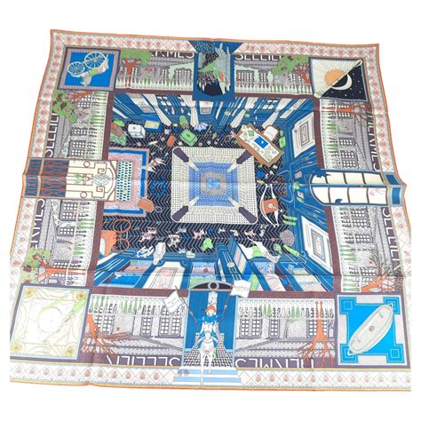 hermes scarf objets de curiosite|Objets de Curiosite scarf 90 .